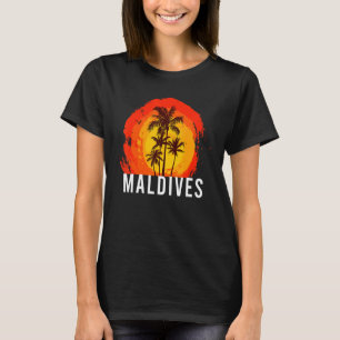 Malediven I Palms I Maldives Diver Vacationer Tour T-Shirt