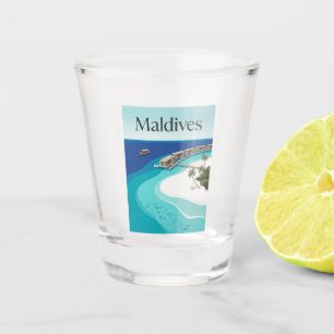 Malediven Indischer Ozean Schnapsglas