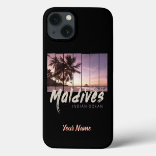 Malediven Indischer Ozean Vintager Sonnenuntergang Case-Mate iPhone Hülle