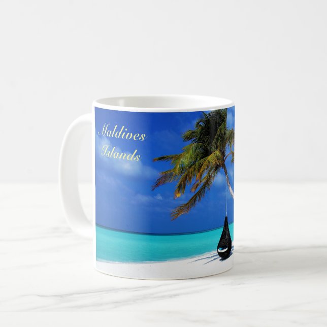 Malediven Kaffeetasse (Vorderseite Links)