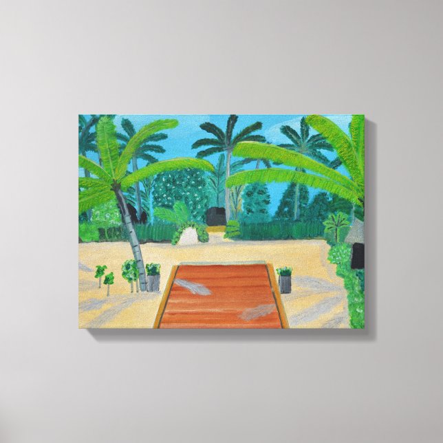 Malediven Leinwand Art (Vorderseite)