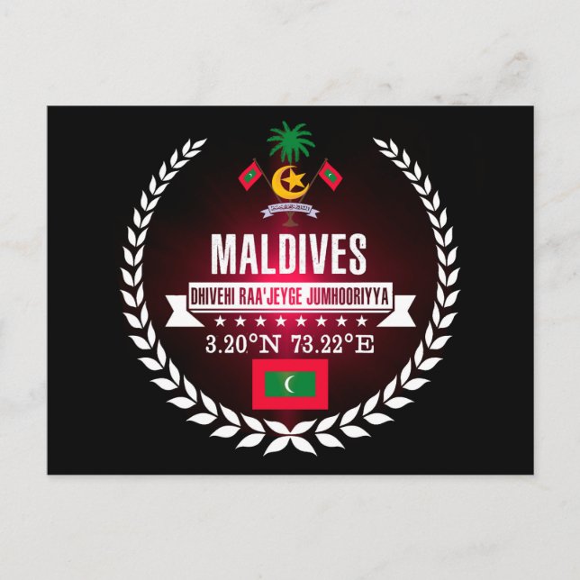 Malediven Postkarte (Vorderseite)