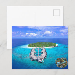 Malediven Postkarte