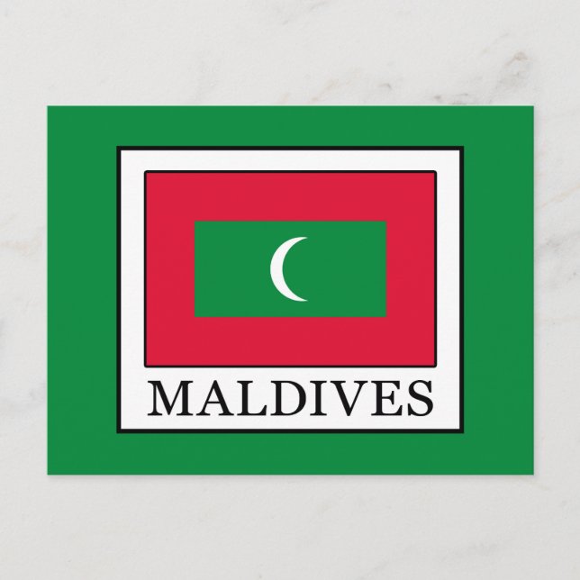Malediven Postkarte (Vorderseite)
