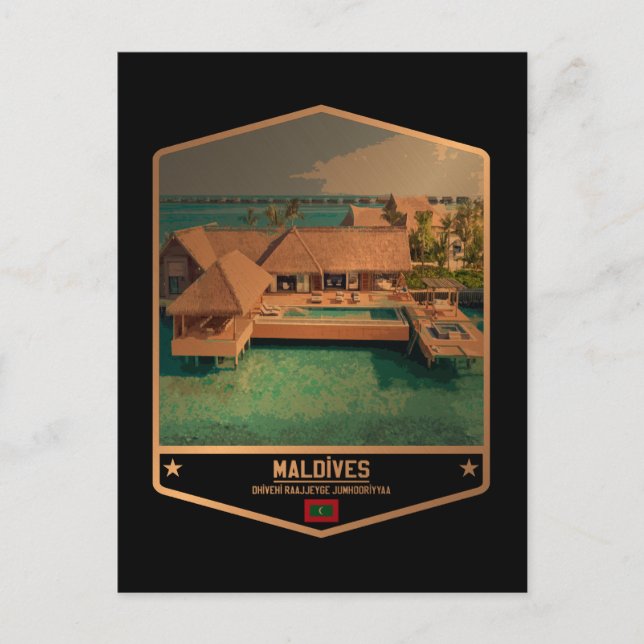 Malediven Postkarte (Vorderseite)