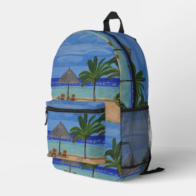 Malediven Rucksack  (Rückseitige Ecke Rechts)