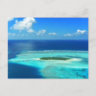 Malediven Sandstrand Tropische Insel Postkarte