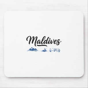 Malediven Skyline Reise Urlaub Outfits Mousepad