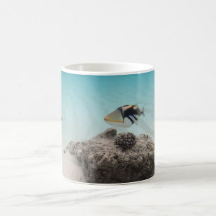 Malediven Weißer Sand Lagoon Korallenfisch Souven Kaffeetasse