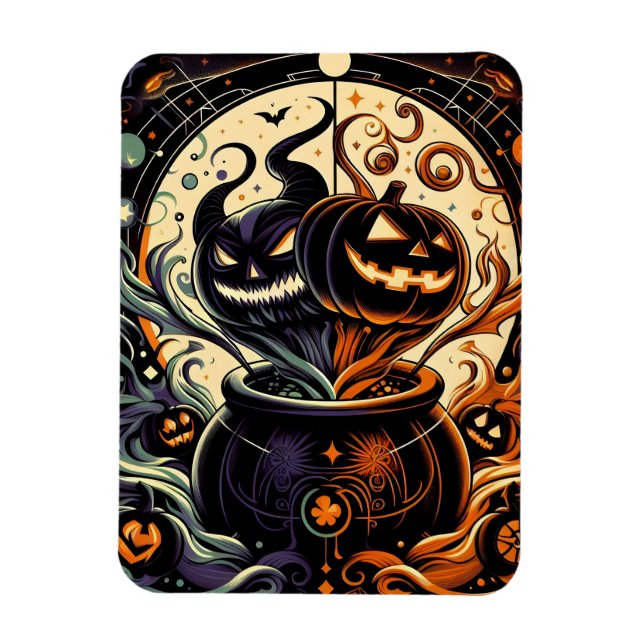 Maleficent Jack O'lantern Flexible Magnet (Vertikal)