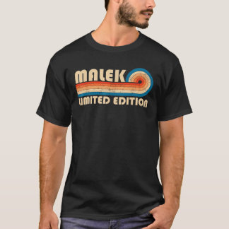 MALEK Nachname Retro Vintage 80er 90er Geburtstag  T-Shirt