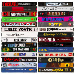 Malen klassischer Skateboarding-VHS-Tapes Skateboard