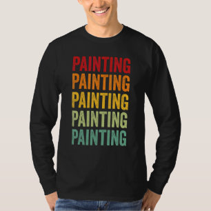 Malen Malen Hobbyist Regenbogen Design T-Shirt
