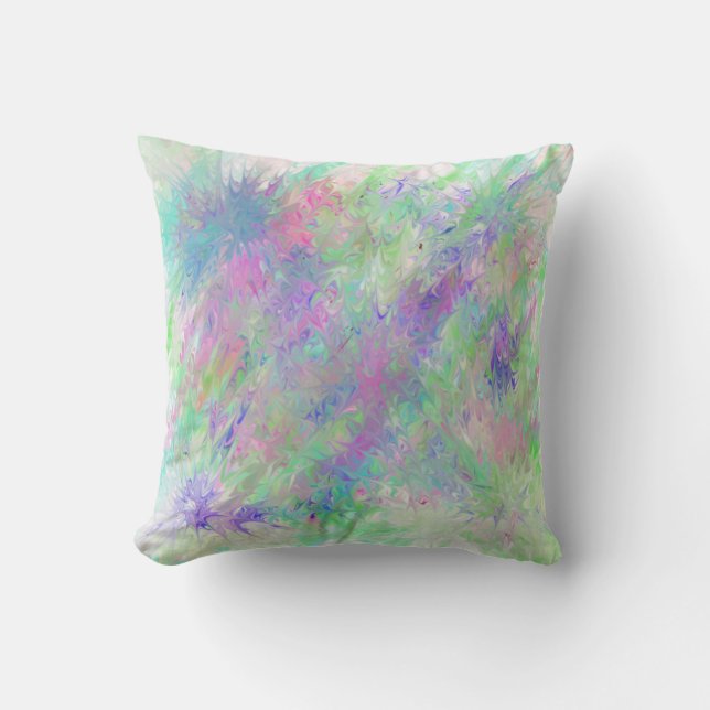 Malen Sie es lila und grüßen Sie Kissen (Vorderseite)