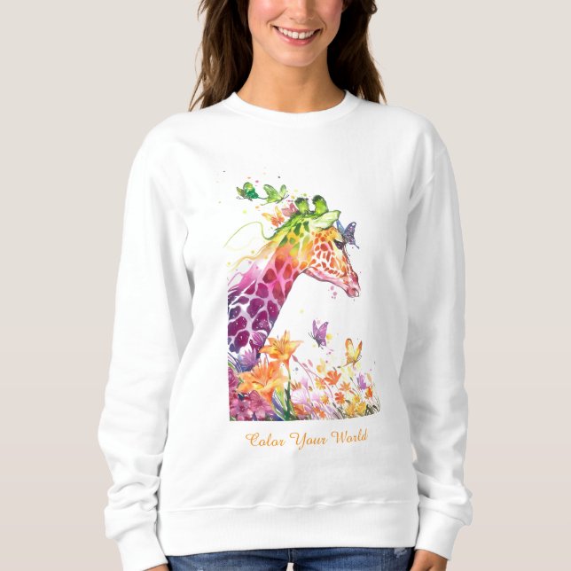 Malen Sie Ihre Welt Sweatshirt (Vorderseite)