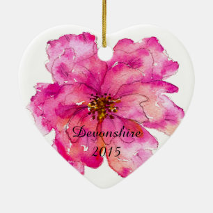 Malen Sie mich hübsches rosa Weihnachten Keramik Ornament