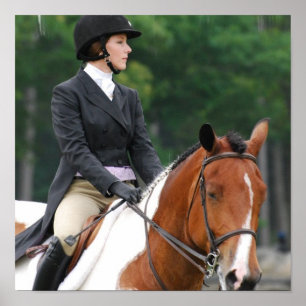 Malen Sie Pferd am Show-Plakat Poster