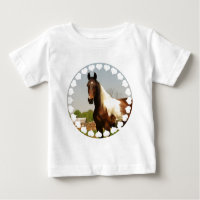 Malen Sie Pferdebaby-T - Shirt