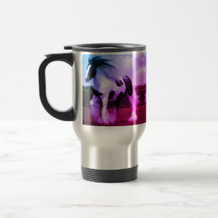 Malen Sie Pferdereise/Pendler-Tasse Reisebecher