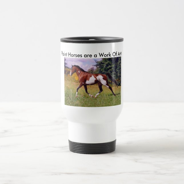 Malen Sie Pferdtrotting Tasse (Mittel)