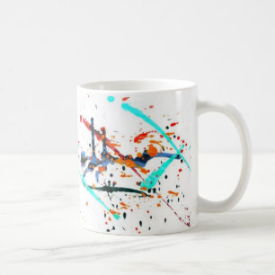 malen Sie Spritzen-Tasse Kaffeetasse