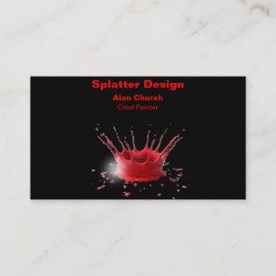 Malen Sie Spritzer-Geschäfts-Karten-Nr. 1 Visitenkarte