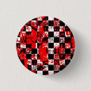 Malen Sie Spritzer-Schachbrett grafisch Button