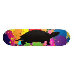 Malen Sie Spritzer-SchildkröteSkateboard Skateboard