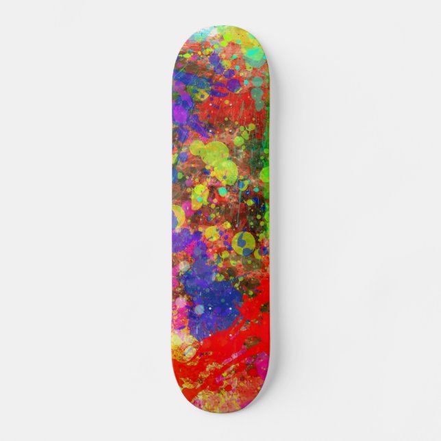 Malen Sie Spritzer Skateboard (Vorderseite)