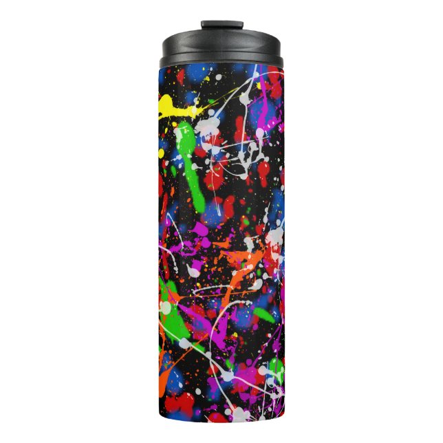 Malen Sie Spritzer Thermosbecher (Vorderseite)