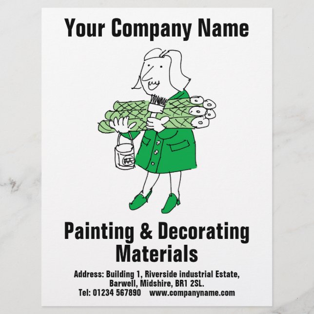 Malen und Dekorieren von Materialien Flyer (Vorne)