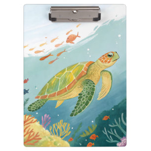 Malende Schildkröte Klemmbrett