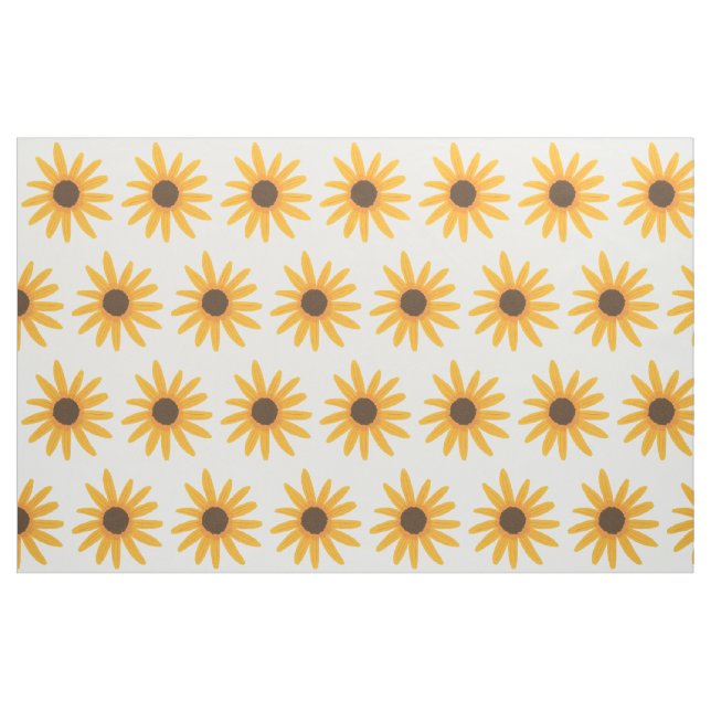 Malendes gelbes Sonnenblume-Gewohnheits-Gewebe Stoff (Fat Quarter (45,7 x 55,9 cm))