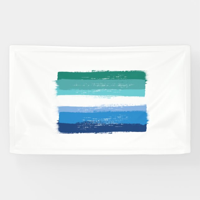 MALENSTUHL - Azurblau Banner (Horizontal)