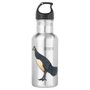 Maleo-Vogel-Cartoon Edelstahlflasche