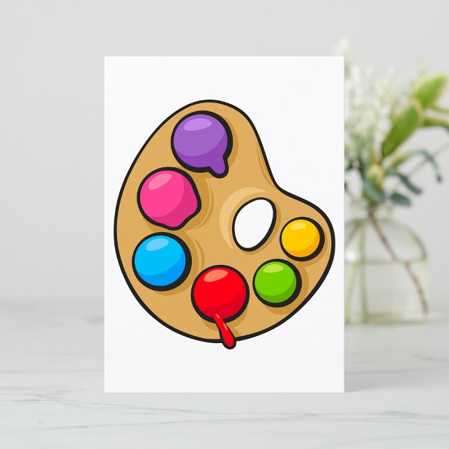 Maler Art Palette Einladung (Von Creator hochgeladen)
