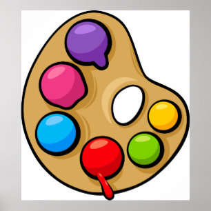 Maler Art Palette Poster
