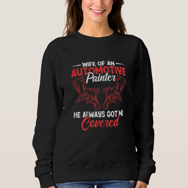 Maler Auto Lackpistolen Autooti Sweatshirt (Vorderseite)