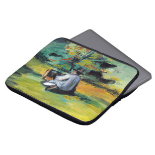 Maler bei der Arbeit durch Paul Cezanne, Vintage Laptopschutzhülle