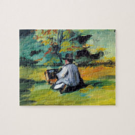 Maler bei der Arbeit von Paul Cezanne, Vintage Kun
