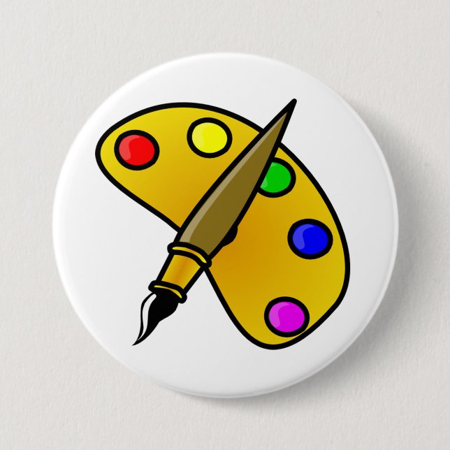 Maler-Farbpalette-Schaltfläche Button (Vorderseite)