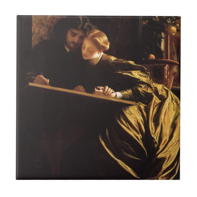 Maler-Flitterwochen von Lord Frederic Leighton Fliese (Vorderseite)