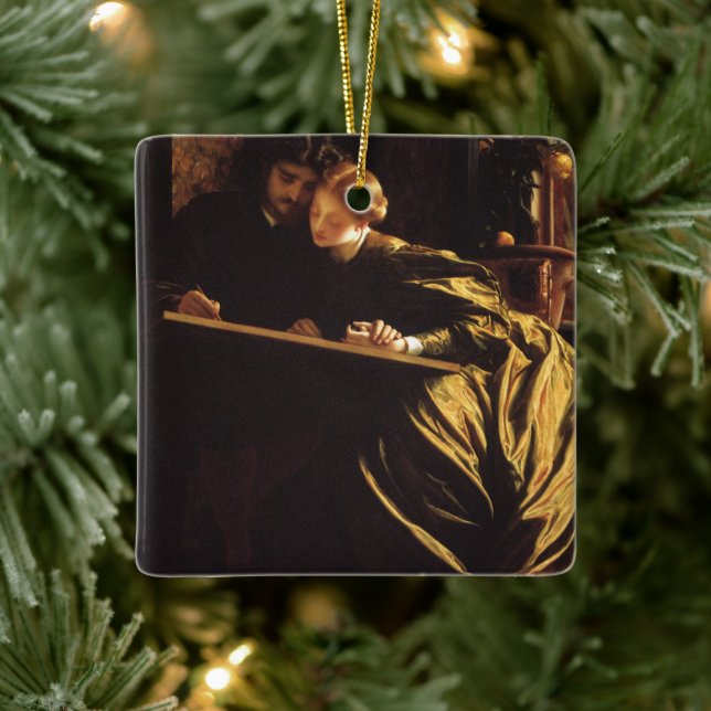 Maler-Flitterwochen von Lord Frederic Leighton Keramikornament (Baum)