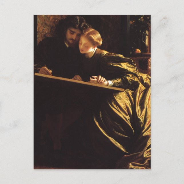 Maler-Flitterwochen von Lord Frederic Leighton Postkarte (Vorderseite)