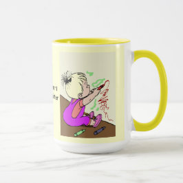 Maler für Ersatzhäuser Tasse