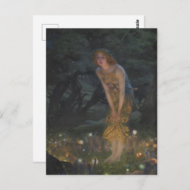 Maler, Halbsommer-Abend von Hughes Postkarte (Vorne/Hinten)