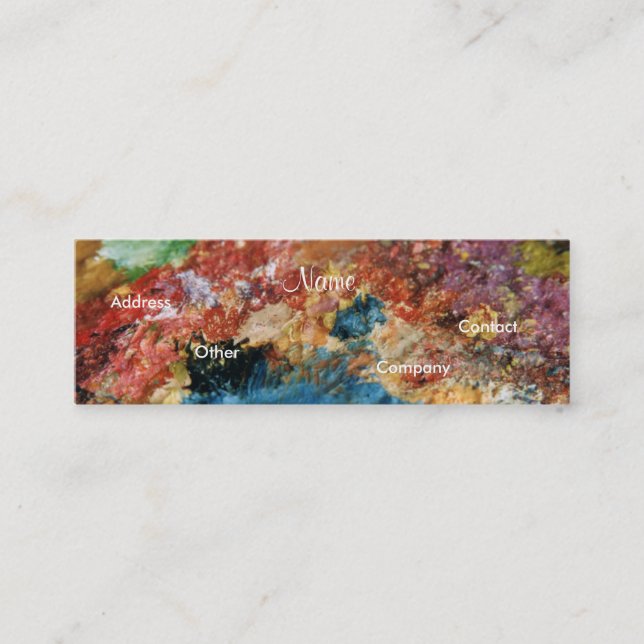 Maler-I-Visitenkarte - Anpassbar Mini Visitenkarte (Vorderseite)