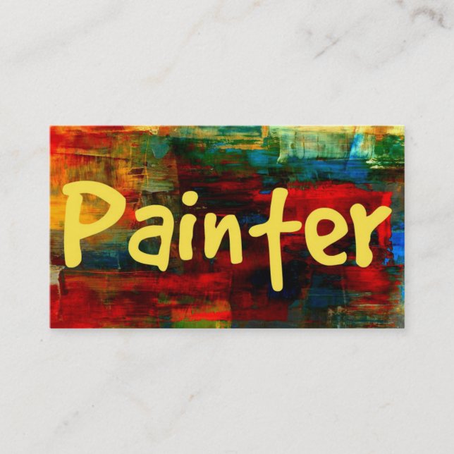 Maler in der Paint Business Card Visitenkarte (Vorderseite)