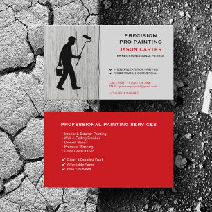 Maler Malerhandwerker Pro Service Visitenkarte
