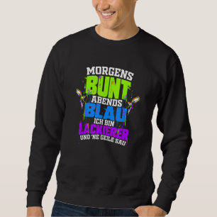 Maler Morning farbenfroher Abend Blaue Farbe des A Sweatshirt